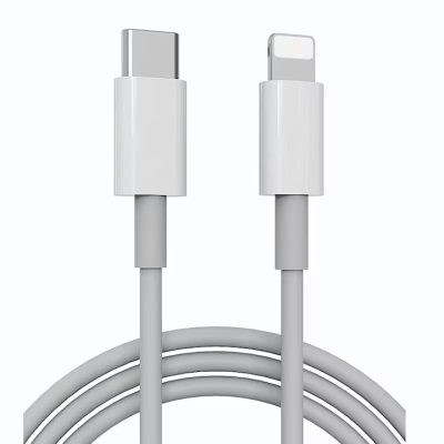 Cablu USB-C la Lightning PD 27W PRESTIGE CHARGE, Transfer Date si Incarcare SuperFastCharge 3A, Compatibil iPhone/iPad/AirPods, Suporta CarPlay, 1m, Alb