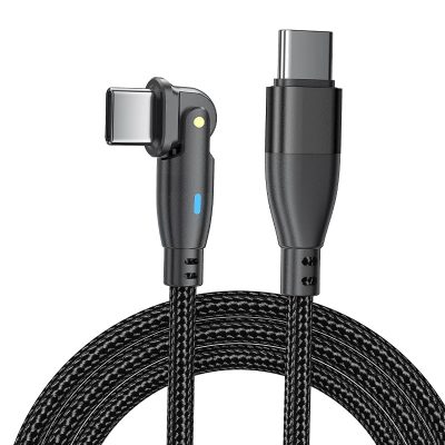 Cablu USB-C la USB-C PD 60W PRESTIGE CHARGE, Transfer Date si Incarcare SuperFastCharge 25W/45W, Cap Rotativ 180°, Compatibil Telefon/Tableta, 1m, Negru