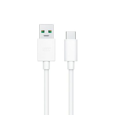 Cablu USB la USB-C pentru Date si Incarcare Rapida 5A, PRESTIGE CHARGE, SuperVooC 30W pentru Oppo, 2m, Alb