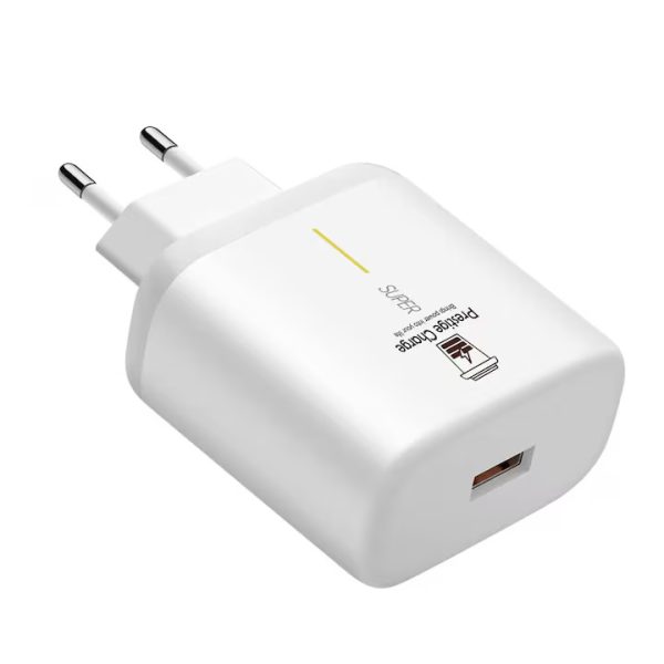 Incarcator Retea SuperVooC 65W, PRESTIGE CHARGE, Iesire USB, pentru Oppo, alb