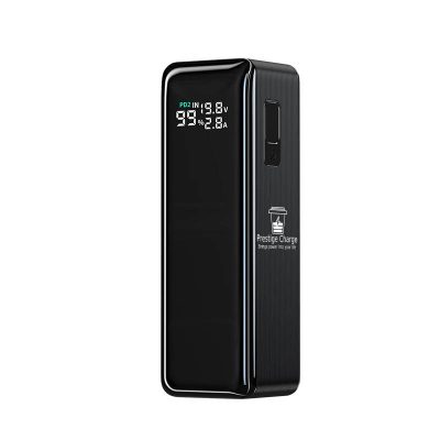 Baterie Externa Adventure, PRESTIGE CHARGE, 27.000mAh, 160W dual-output, 2 x USB-C PD 80W, USB QC 3.0, Display Smart, afisare putere, pentru Avion, Calatorii, Negru