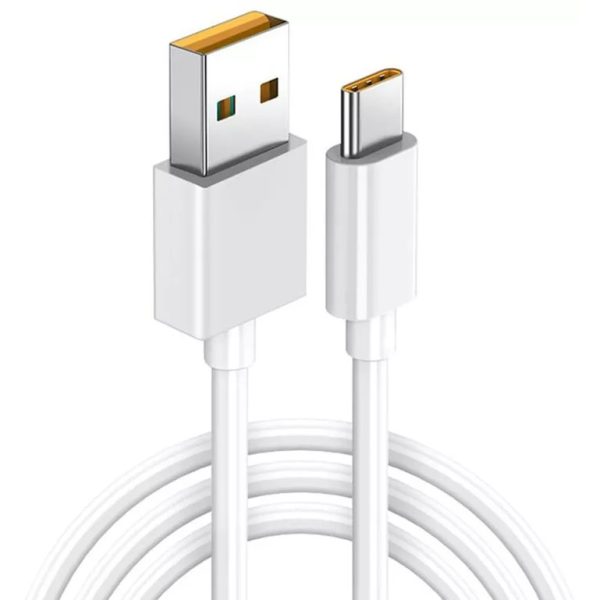 Cablu USB la USB-C pentru Date si Incarcare Rapida 7.3A, PRESTIGE CHARGE, SuperVooC 80W pentru Oppo, 1m, Alb