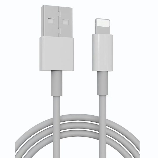 Cablu USB la Lightning 2.4 A PRESTIGE CHARGE, Incarcare si Transfer Date, Compatibil Apple iPhone/iPad/AirPods, Suporta CarPlay, Silicon Premium, 2m, Alb