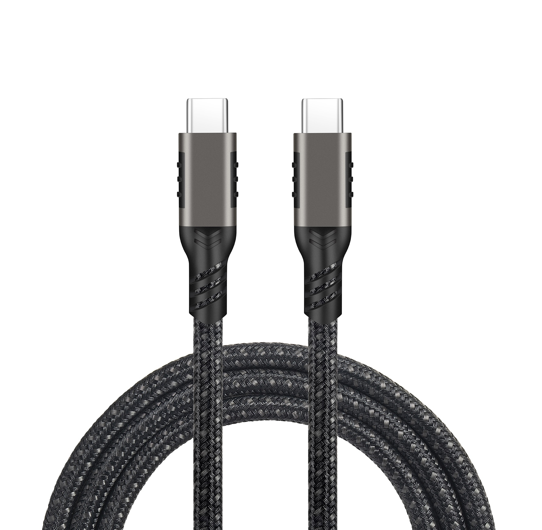 Cablu USB-C 3.2 100W PRESTIGE CHARGE, Transfer 20Gbps & Video 4K@60Hz, PD 3.0, compatibil Thunderbolt 3, Laptop, Tableta, iPhone 15/16/17, 1m, Negru textil