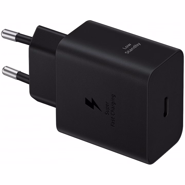 Incarcator Samsung Super fast charger, USB Type-C, 45W, EP-TA845, Bulk, Negru