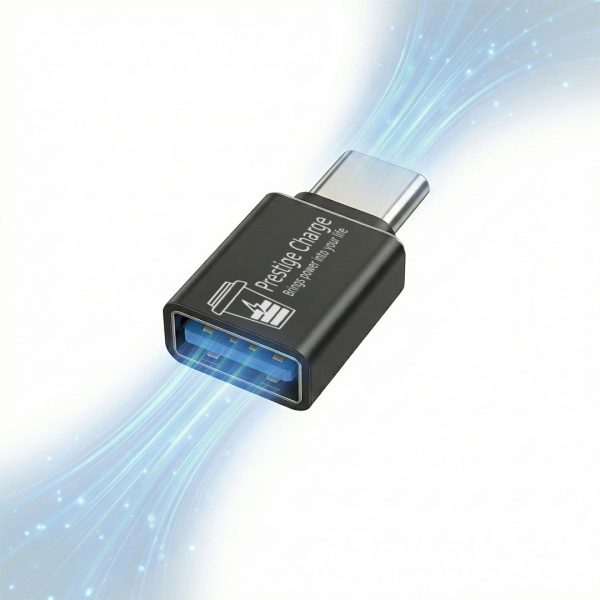 Adaptor USB-A mama la USB-C tata, PRESTIGE CHARGE®, USB 3.0, Convertor Universal pentru Incarcare Rapida si Transfer Date, Compatibil Telefon, Laptop, PC, Incarcator Auto, Power Bank, Design Compact si Rezistent