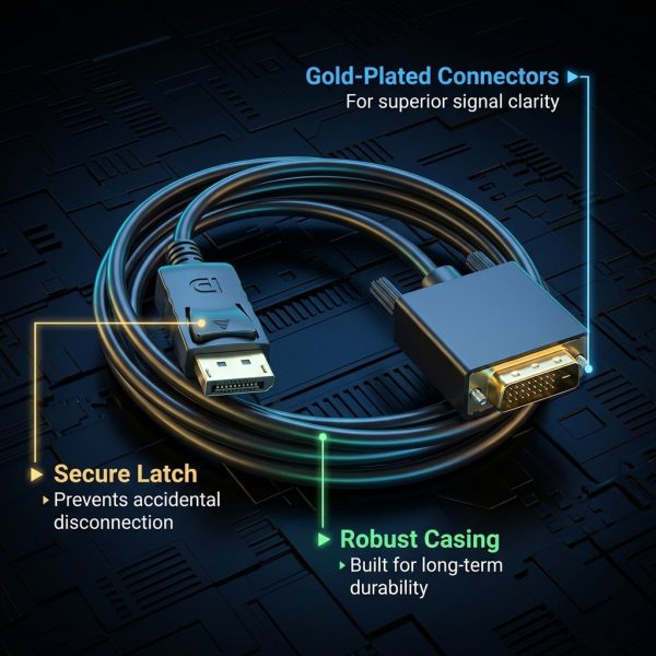 Cablu Adaptor DisplayPort la HDMI, PRESTIGE CHARGE, 3m,