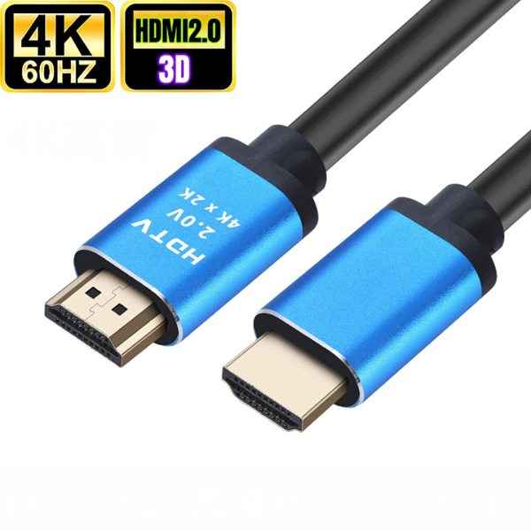 Cablu HDMI 2.0 PRESTIGE CHARGE®, 10m, 4K Ultra HD 60Hz, HDR, 3D, Conectori placați cu aur, Compatibil PS5, PS4, Xbox, PC, Laptop, TV, Monitor, Negru-Albastru