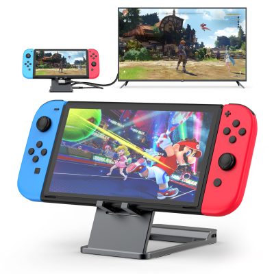 Hub USB-C 4in1, PRESTIGE CHARGE, suport pliabil pentru Nintendo Switch, HDMI 4K, alimentare PD 100W